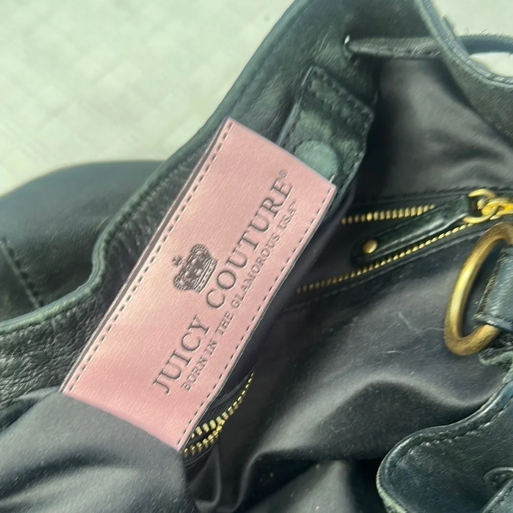Vintage Juicy Couture, black, soft, leather bag